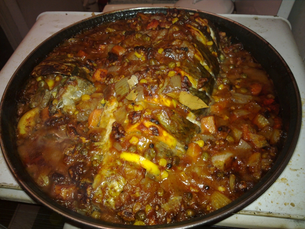 пълнен със зеленчуци