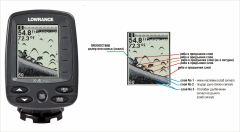 Grafika 02 ekran Lowrance X-4 pro