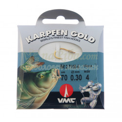 вързани куки 7110 Karpfen Gold