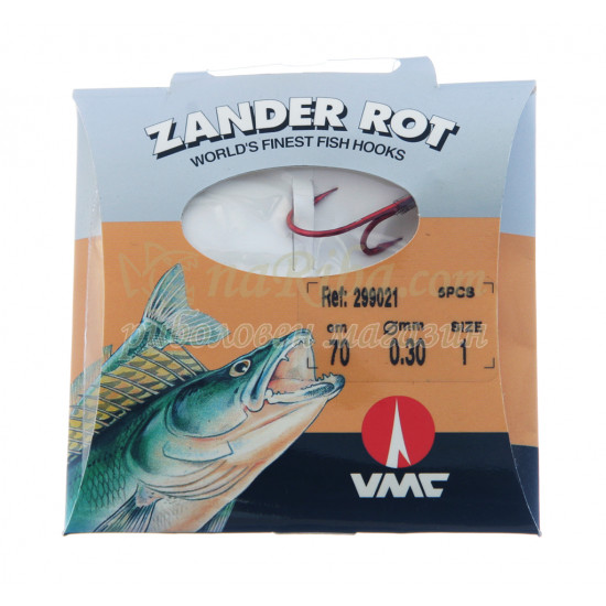 вързани куки 9902 Zander Rot